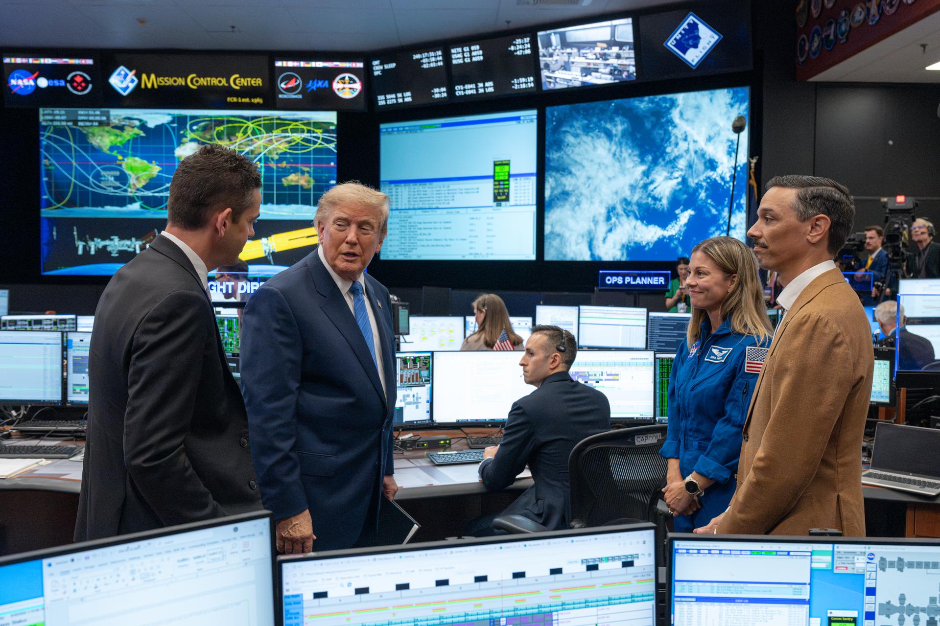 Why it matters that President Trump just dialed into a NASA news conference