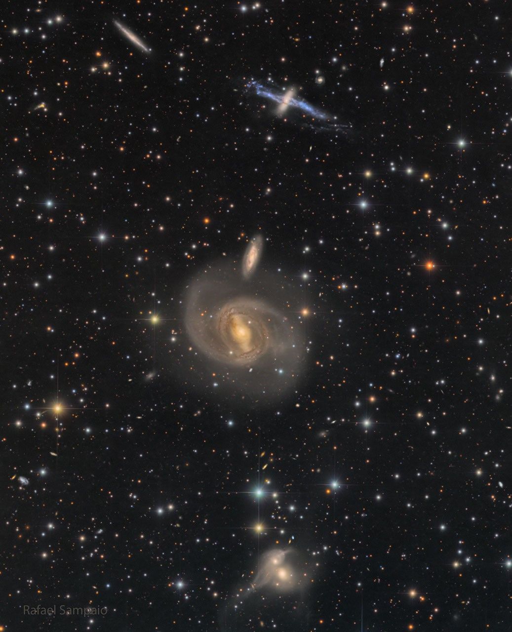 APOD: 2026 August 10 – Three Galaxy Pairs
