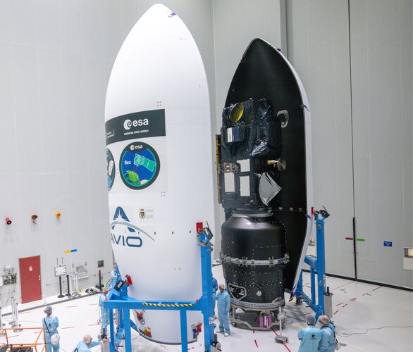 FLEX and Sentinel-3C sealed within Vega-C fairing