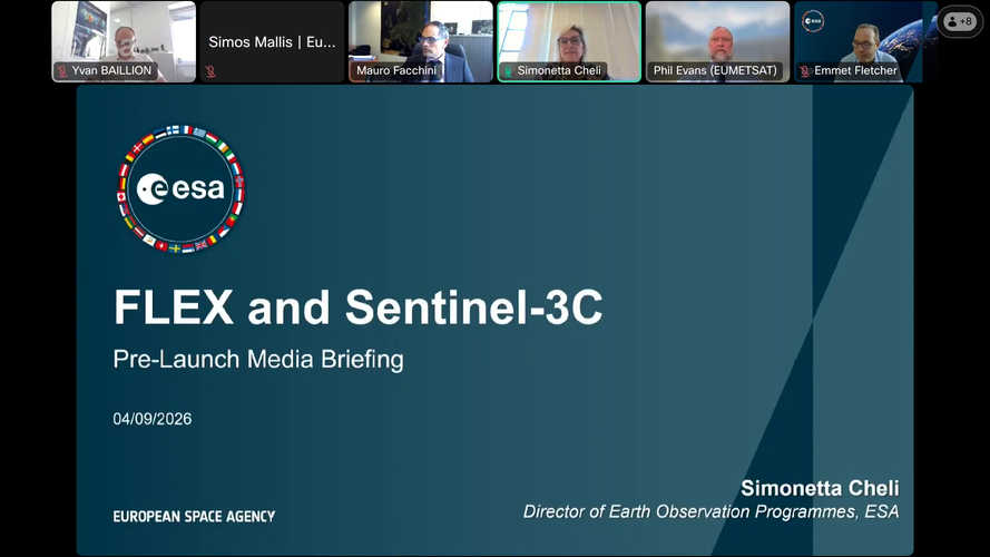 Media briefing ahead of FLEX and Sentinel-3C launch